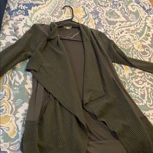 Green cardigan